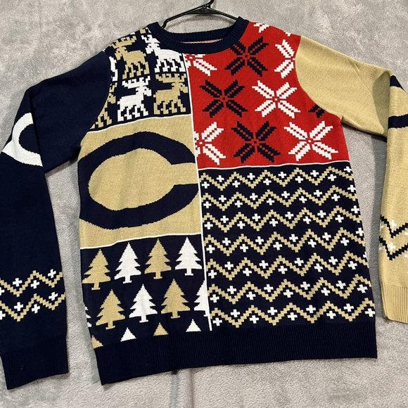 Cleveland Indians Sweater Men's Large MLB Christmas Pullover Ugly Sweater - Picture 2 of 9